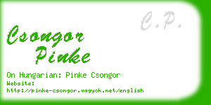 csongor pinke business card